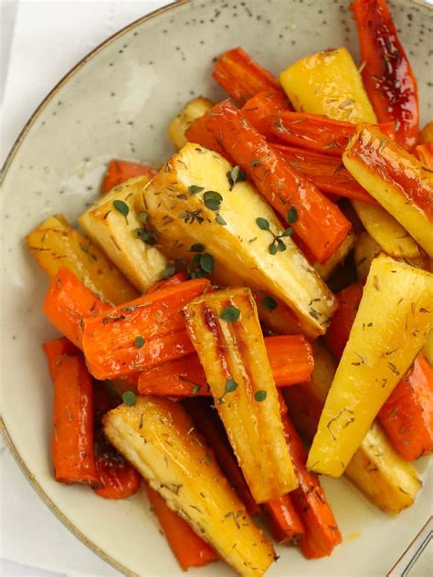 Honey Roasted Carrots And Parsnips