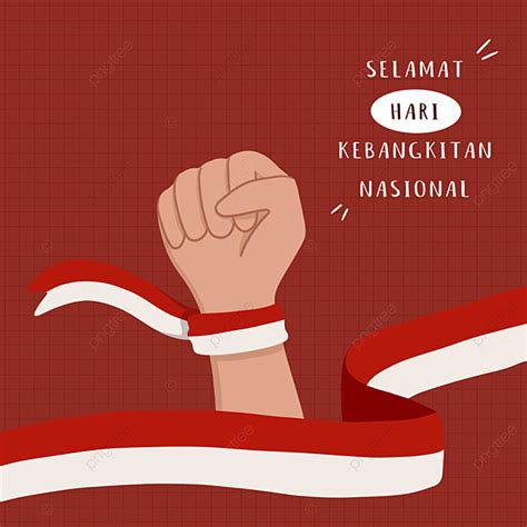 Hari Kebangkitan Nasional Indonesia Background Illustration In Hand