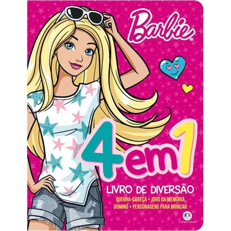 Livro de Diversão Barbie 4 em 1 Ciranda Cultural em 2020 Barbie