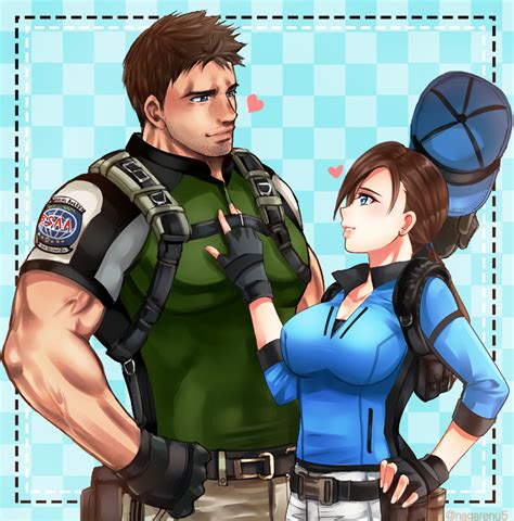 Chris Redfield And Jill Valentine Resident Evil And 1 More Drawn By