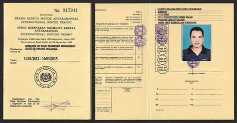 Malaysia International Driving Permit 2012 2013