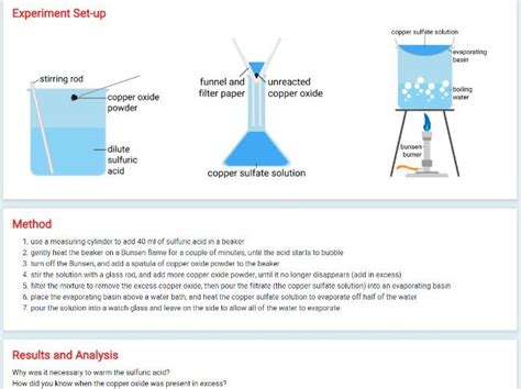 Edexcel Chemistry Preparing Copper Sulfate Core Practical 3 Teaching Resources