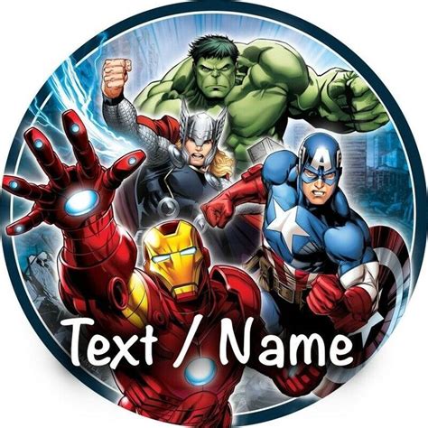 A Group Of Avengers And Iron Man Characters On A Circular Plate With