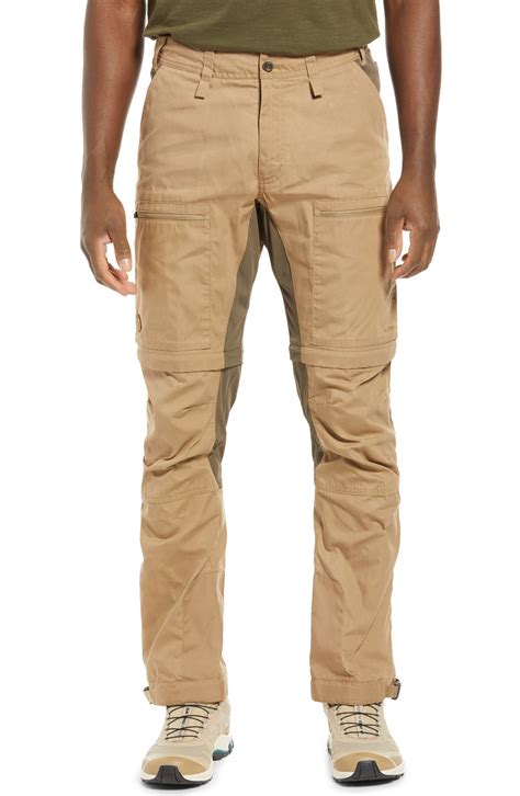 Fjallraven Abisko Lite Trekking Zip Off Cargo Pants Sand Tarmac Editorialist