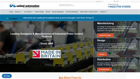 United Automation Website Brightvue Web Design