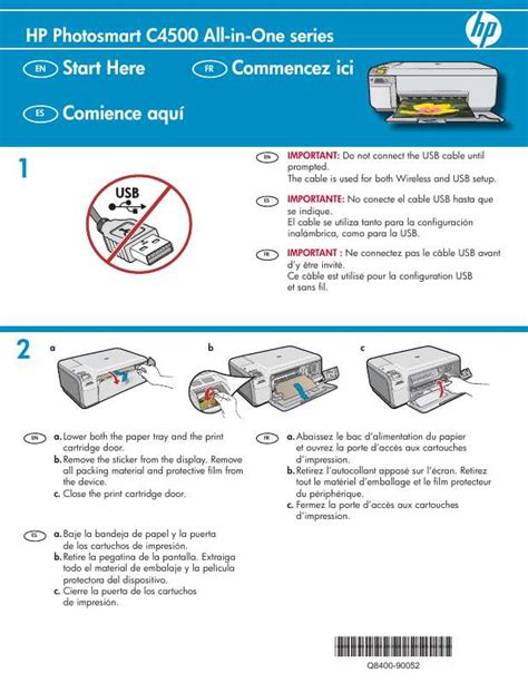 Notice Hp Photosmart C4500 All In One Imprimante Jet D Encre Trouver Une Solution à Un