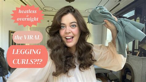 How To Viral Legging Curls Overnight Heatless Curls Youtube