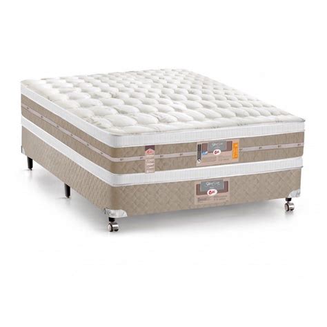 Cama Box Colch O Castor Casal Silver Star Air Double Face Pocket