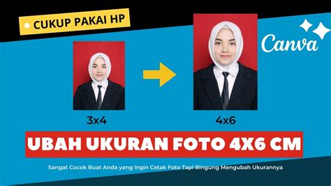 Cara Mengubah Ukuran Foto Menjadi X Cm Pakai Hp Di Canva Youtube