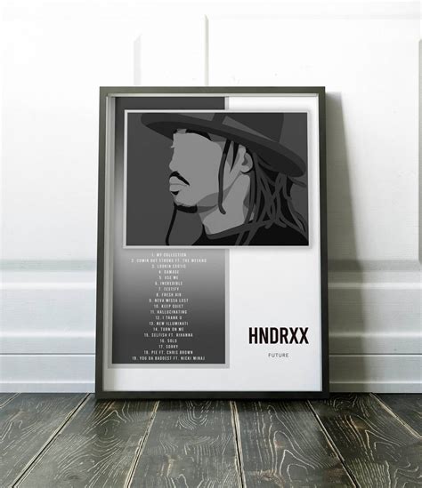 Future Hndrxx Tracklist Future Album Cover Poster Canvas Wall Art