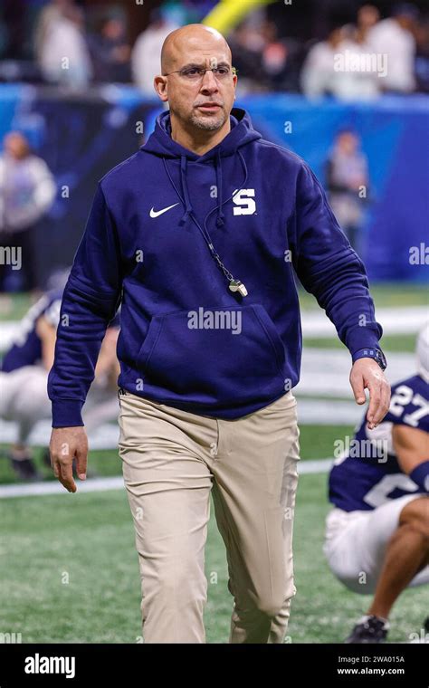 30 Dezember 2023 Penn State Head Coach James Franklin Spielte Vor Dem