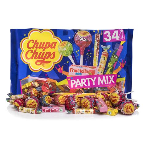 Chupa Chups Party Mix Golosinas Y Caramelos De Sabores Surtidos