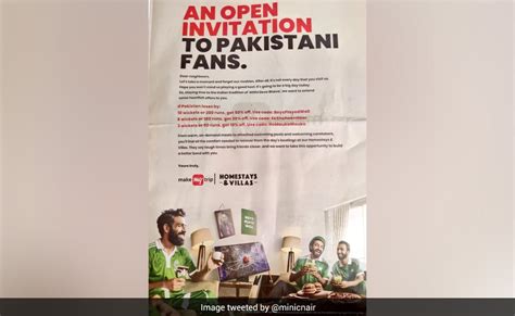 India Vs Pakistan World Cup 2023 Make My Trip S Newspaper Ad For