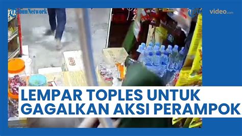 VIRAL Aksi Penjaga Warung Di Makassar Gagalkan Aksi Perampokan Lempar