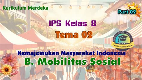 Tema Kemajemukan Masyarakat Indonesia B Mobilitas Sosial Ips