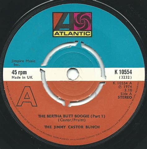 The Jimmy Castor Bunch The Bertha Butt Boogie Vinyl Discogs