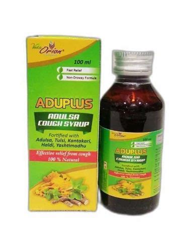 Adulsa Cough Syrup Fortified With Adulsa Tulsi Kantakari Haldi