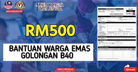 Bantuan Warga Emas Rm Sebulan Mohon Untuk Ibu Bapa Borang