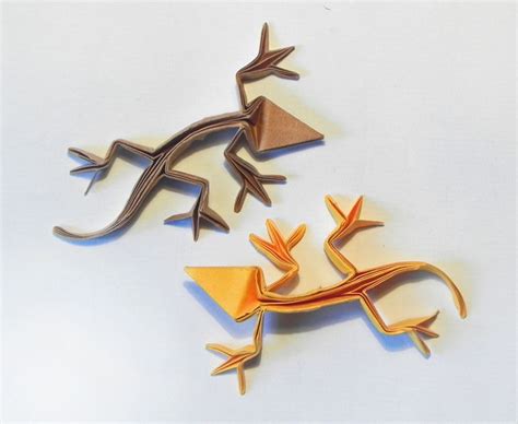 Lizard 2 Origami Paper Art Paper Crafts Origami Origami Animals