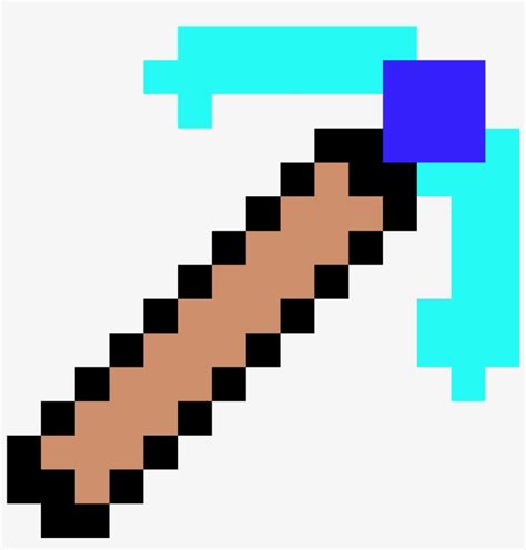 Diamond Pickaxe Espadas De Minecraft De Diamante Free Transparent