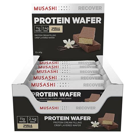 Buy Musashi Protein Wafer Bar Vanilla 40g Online At Chemist Warehouse®