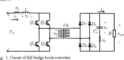 Figure 1 From Small Signal Modeling Of Full Bridge Boost Converter