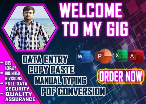 Do Data Entry Typing Copy Paste And Pdf Conversion By Ham Fiverr