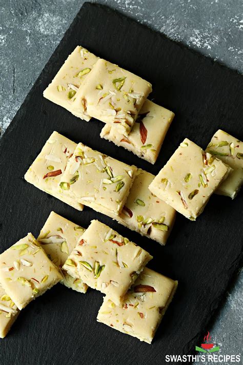 Milk Powder Burfi Barfi Recipe Swasthi S Recipes