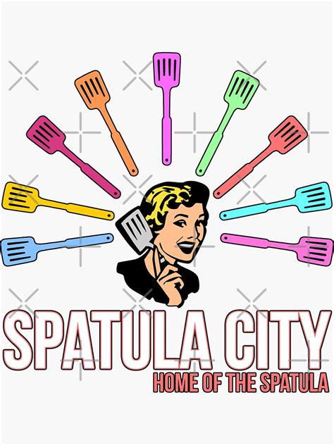 "Spatula City" Sticker by AngryMongo | Redbubble