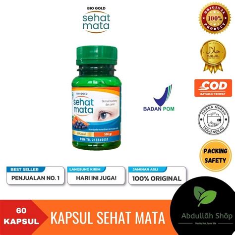 Jual Kapsul Herbal Sehat Mata Bio Gold Extrak Blueberry Bilberry Dan