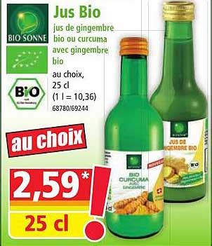 Promo Bio Sonne Jus Bio Chez Norma Icatalogue Fr