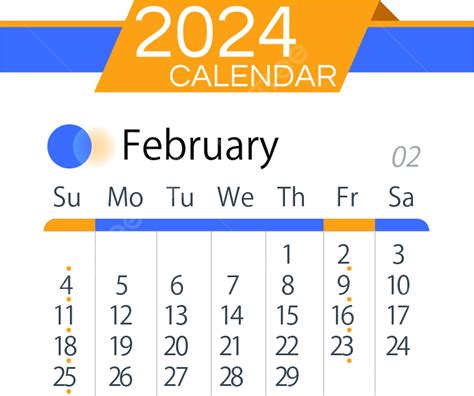 2024 Mes Calendario Febrero Línea Simple Png 2024 Mes Calendario Png Y Vector Para Descargar