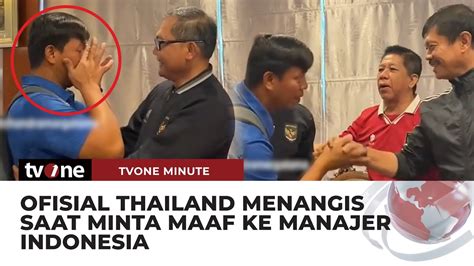 Tangis Ofisial Thailand Dipelukan Manajer Timnas Indonesia Saat Minta