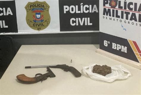 Faccionado Preso Armas E Drogas Em Casa Em Mt Folhamax