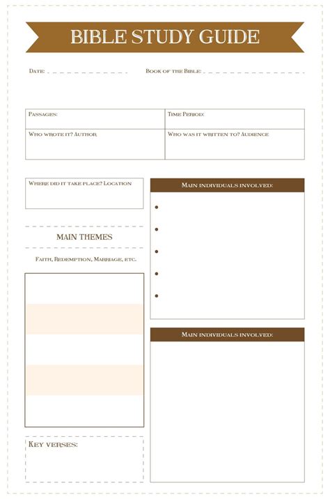 Printable Bible Study Notes | Printablee | Bible study lessons, Bible ...