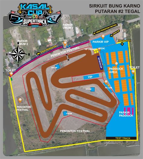 Inilah Layout Sirkuit Yang Jadi Lokasi Putaran 2 Kejurnas GTX MX Kasal