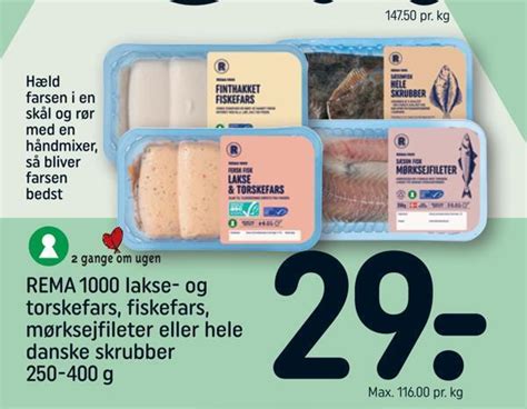 Rema Lakse Og Torskefars Fiskefars M Rksejfileter Eller Hele