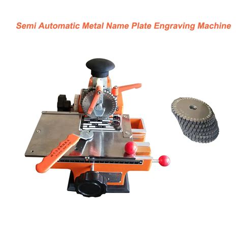 Wholesale Semi Automatic Metal Name Plate Engraving And Rubber