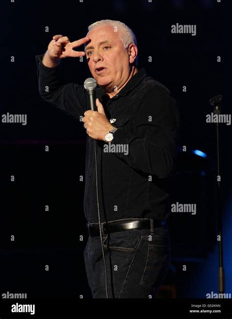 Dave Spikey on stage during the Teenage Cancer Trust Comedy Night, at ...