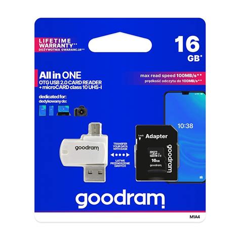 Goodram Microsdhc Gb Class Uhs I Adapter Card Reader