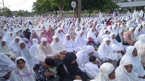 Di Nagan Raya Ribuan Jamaah Tarekat Syattariyah Shalat Idul Adha Waspada