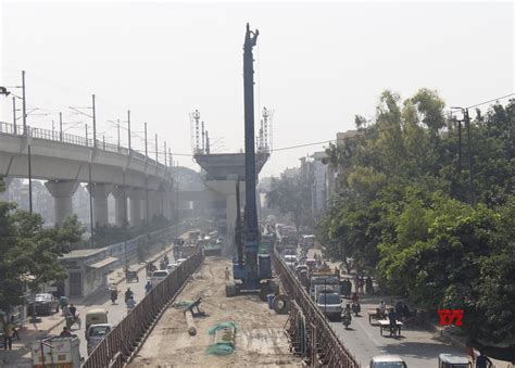 New Delhi Under Construction Delhi Metro Phase 4 Project Gallery