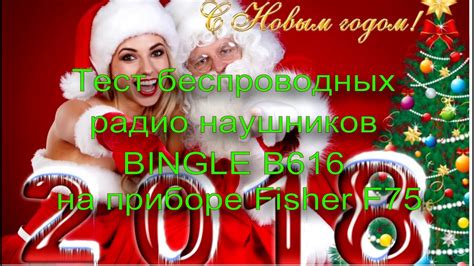 Тест беспроводных радио наушников Bingle B616 на приборе Fisher F75 ...