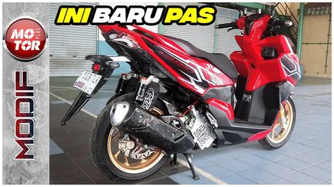 Honda Vario Double Shock Biar Pede Sama Aerox Motor Plus Modif