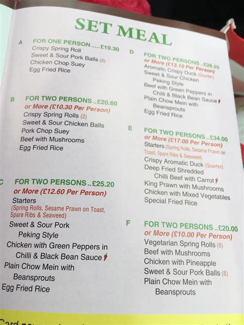 Menu At New Lotus House Fast Food Crawley