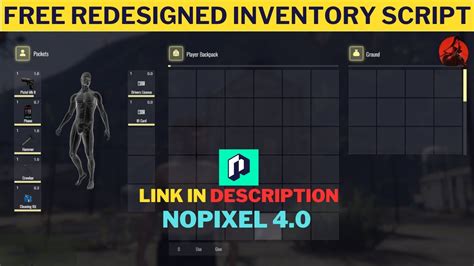 FREE REDESIGNED INVENTORY Qbcore Framework YouTube