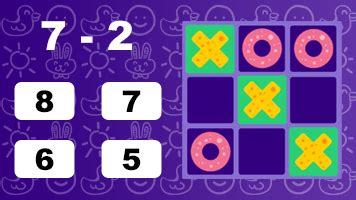 Tic Tac Toe Subtraction Play Tic Tac Toe Subtraction On Primarygames