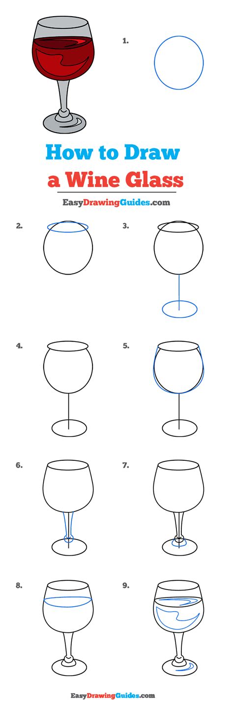 How To Draw A Wine Glass Really Easy Drawing Tutorial