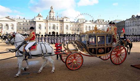 King Charles Coronation Crown Leaves The Tower Of London