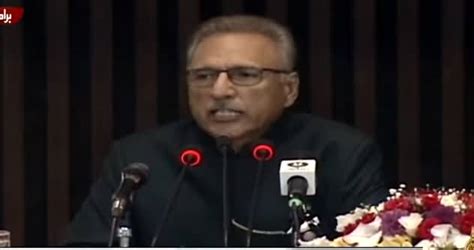 President Arif Alvi S Speech In Joint Session Of Parliament Th